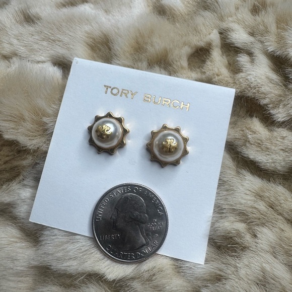Tory Burch Gold Starburst Earrings - Picture 7 of 9